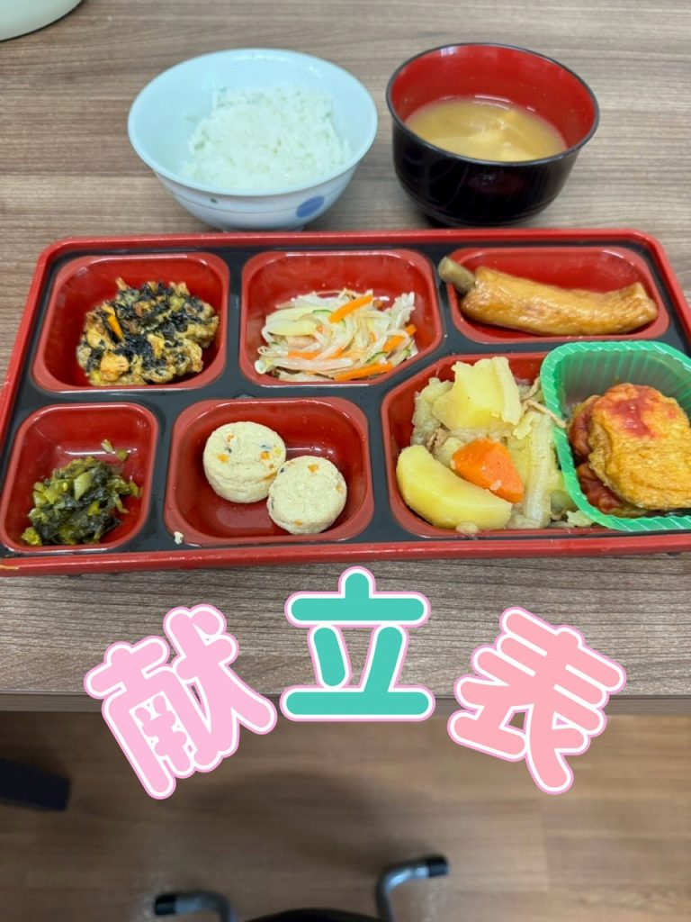 8/24～8/29までの献立表